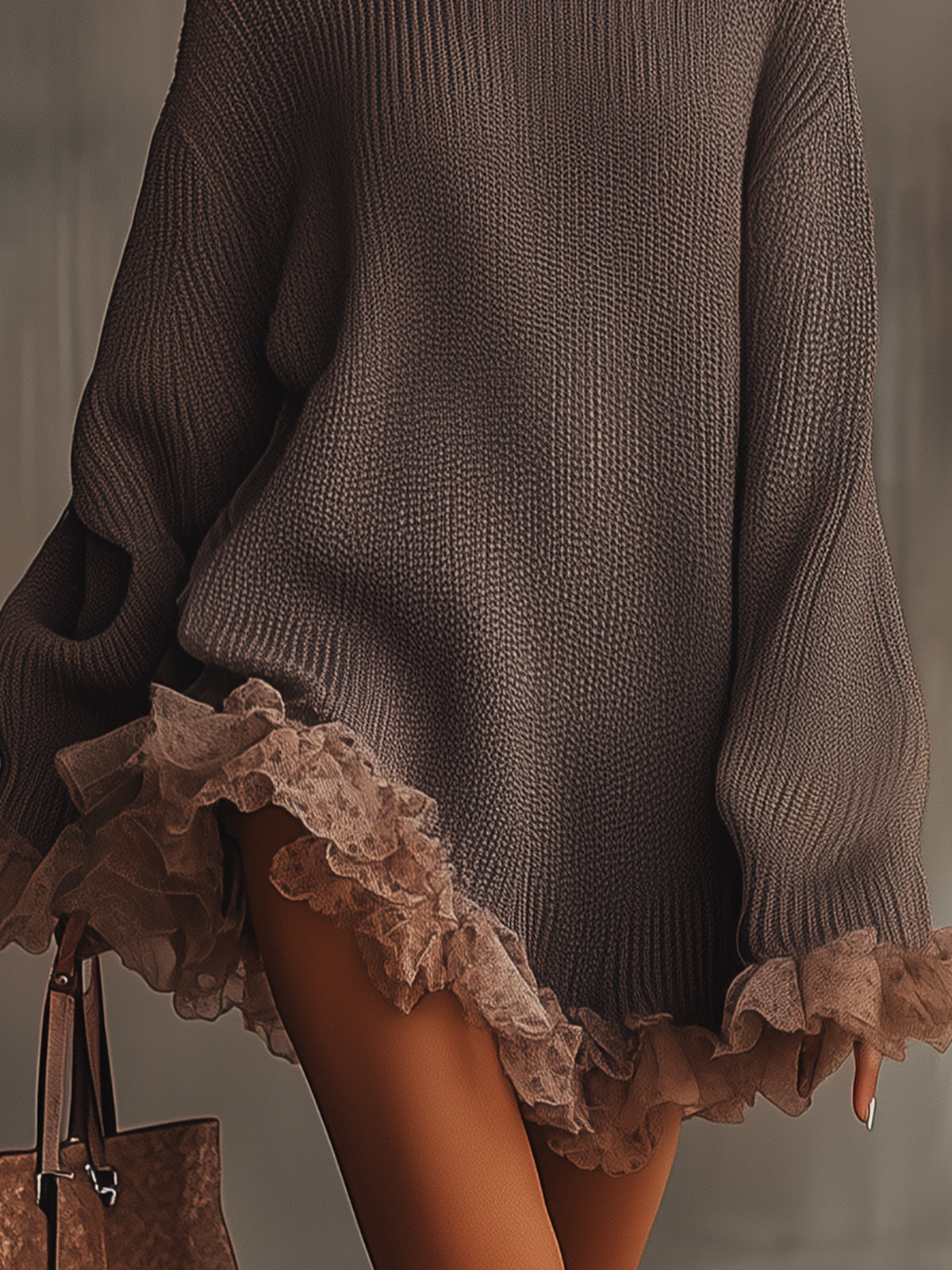 La Solenne | Romantic Winter Knit Dress by PJ Studio