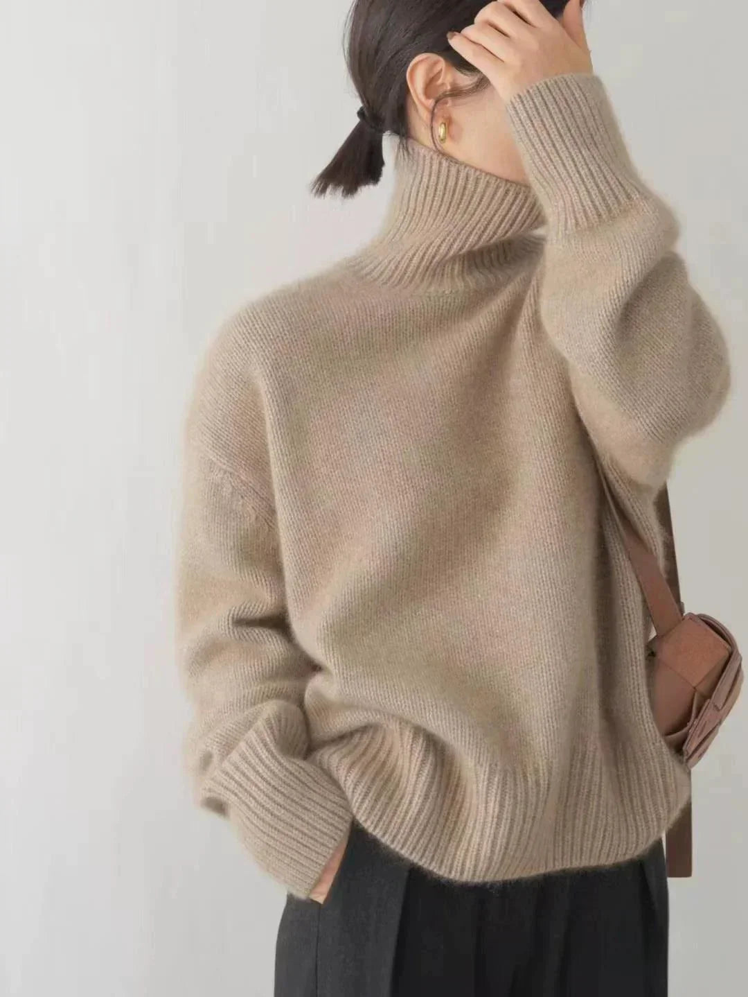 Elora Luxe Turtleneck Sweater | PJ Studio