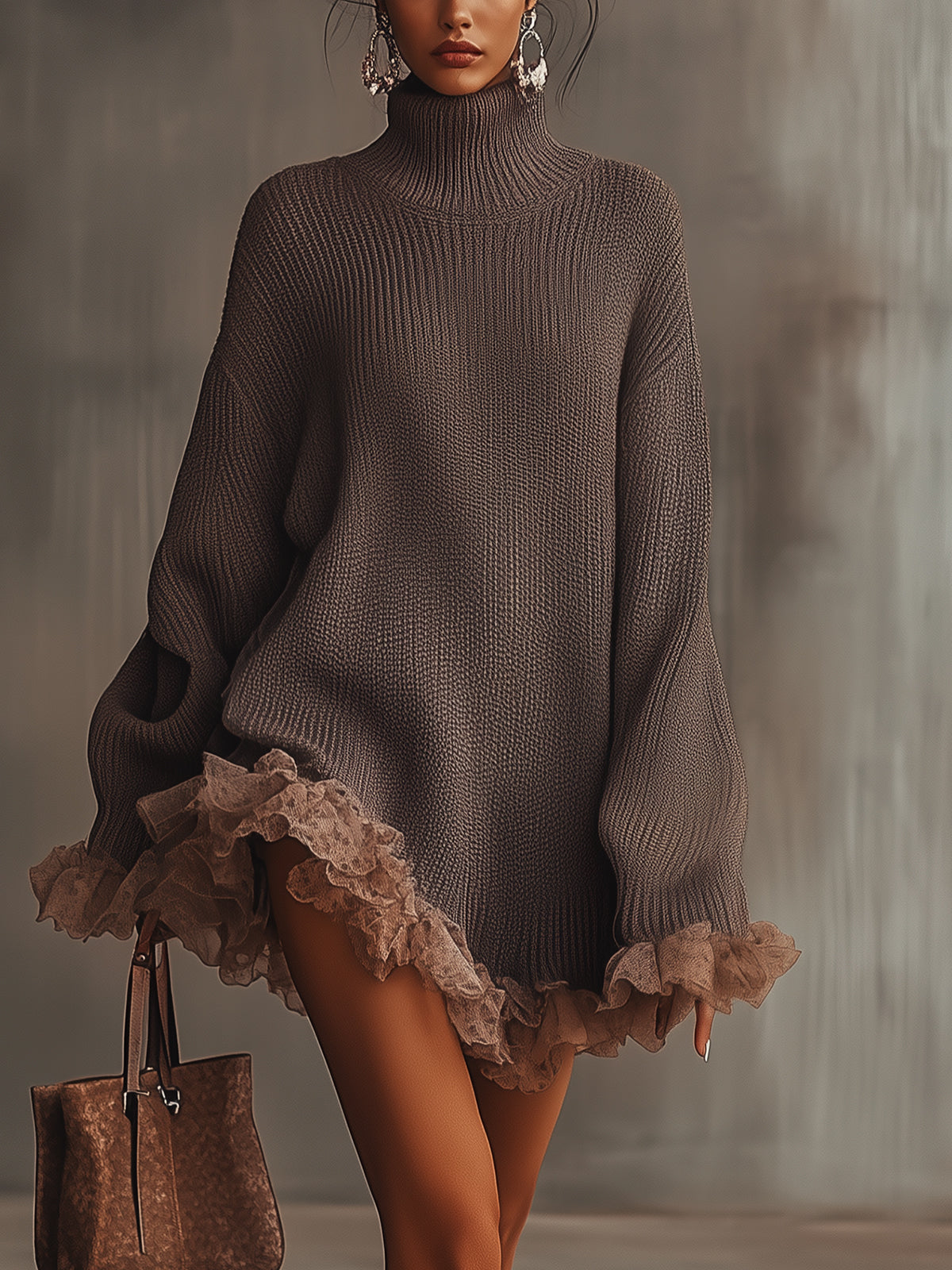 La Solenne | Romantic Winter Knit Dress by PJ Studio