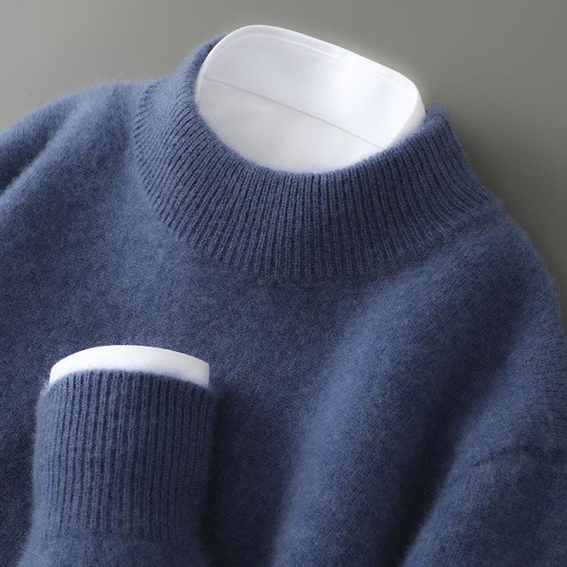 Le Serin | Pure Cashmere Mock-Neck Knit