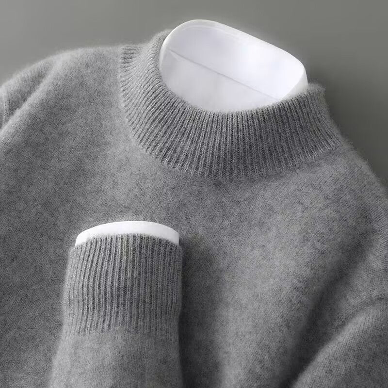 Le Serin | Pure Cashmere Mock-Neck Knit