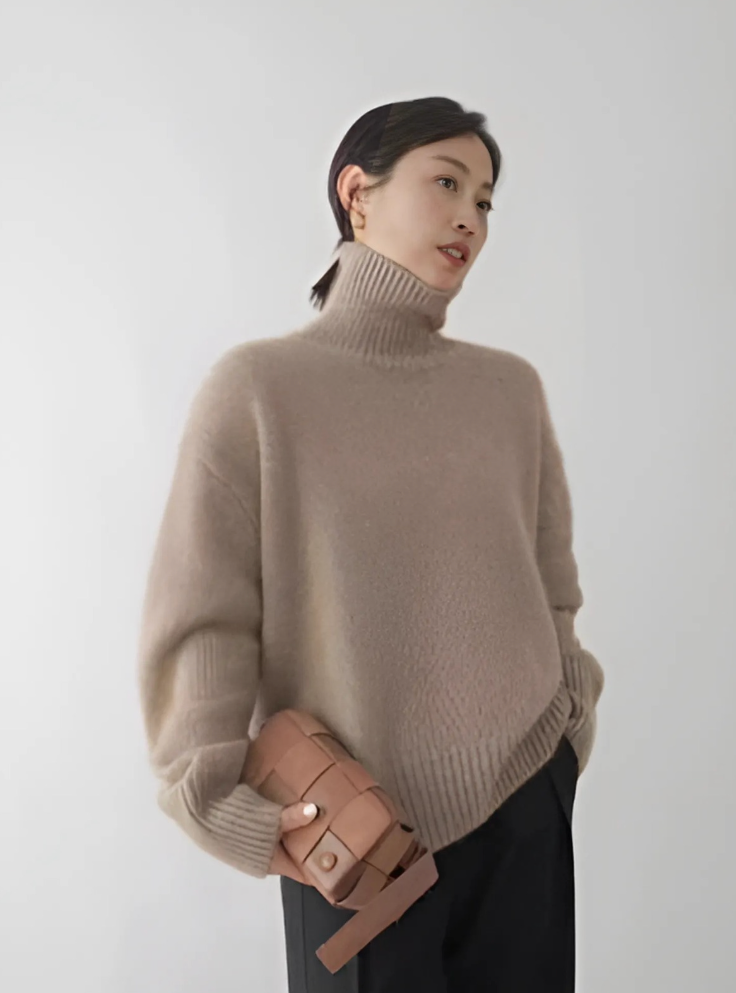 Elora Luxe Turtleneck Sweater | PJ Studio