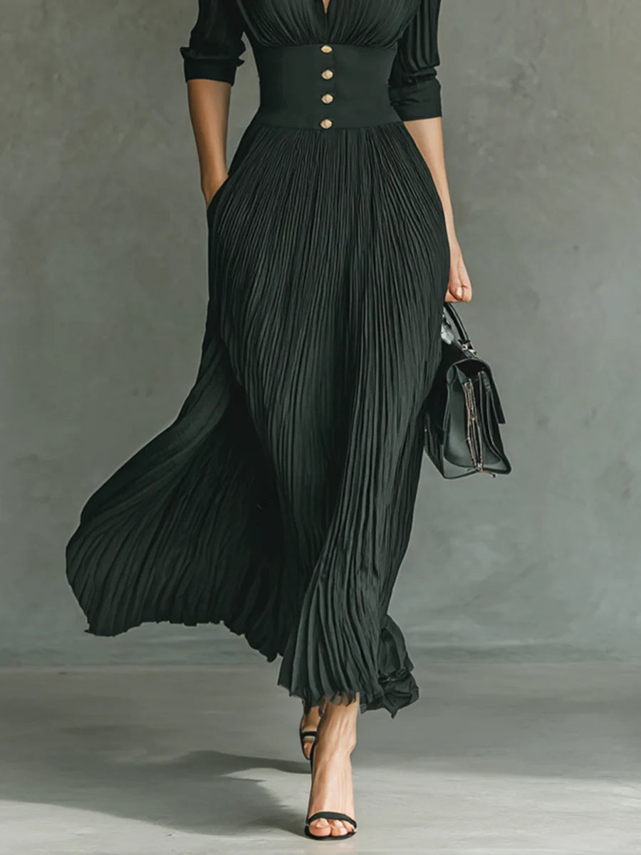 La Montrevelle | Tailored Maxi Dress of Modern Elegance