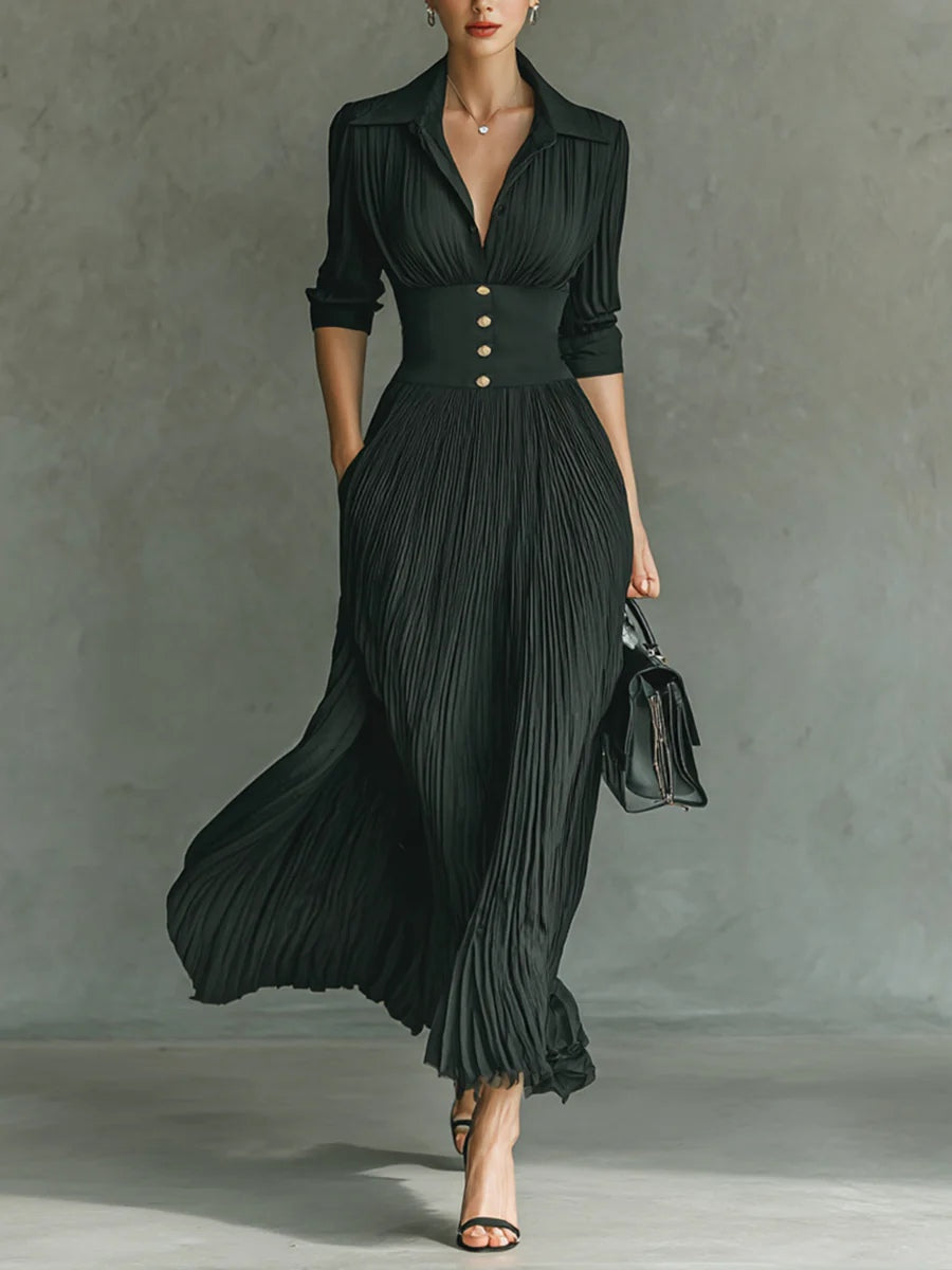 La Montrevelle | Tailored Maxi Dress of Modern Elegance